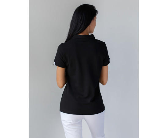 Изображение 2 Медицинское поло женское черное р. 3XL, "БЕЛЫЙ ХАЛАТ" 147-321-677, Размер: 3XL, Цвет: черный