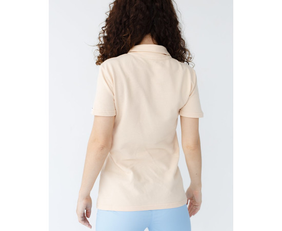 Изображение 2 Медицинское поло женское бежевое р. L, "БЕЛЫЙ ХАЛАТ" 147-367-677, Размер: L, Цвет: бежевый