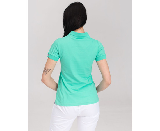 Изображение 2 Медицинское поло женское ментол р. M, "БЕЛЫЙ ХАЛАТ" 147-441-677, Размер: M, Цвет: ментол