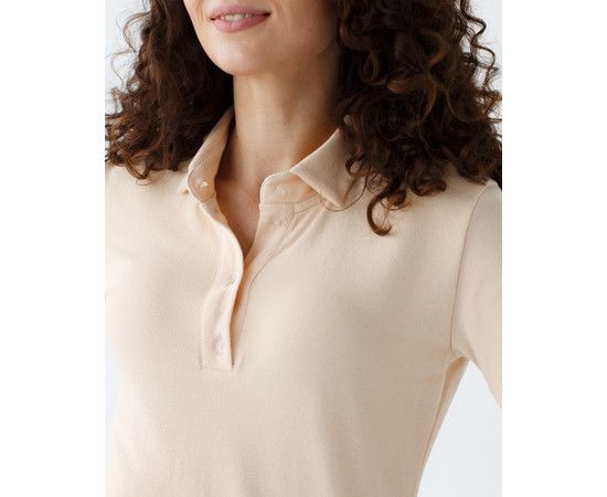 Изображение 3 Медицинское поло женское бежевое р. L, "БЕЛЫЙ ХАЛАТ" 147-367-677, Размер: L, Цвет: бежевый