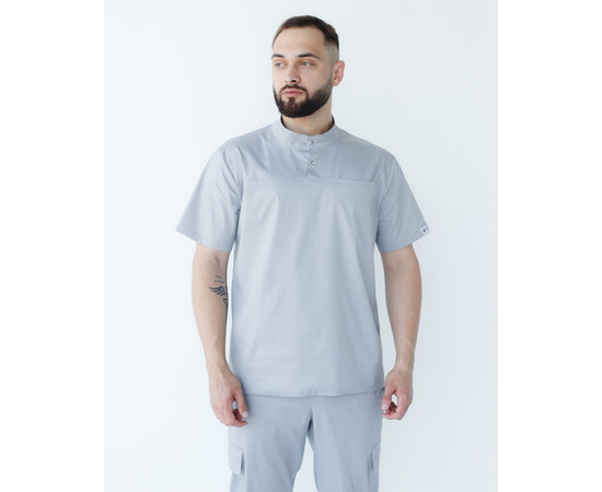 Изображение 4 Медицинский костюм мужской Денвер серый +SIZE р. 62, "БЕЛЫЙ ХАЛАТ" 447-328-679, Размер: 62, Цвет: серый