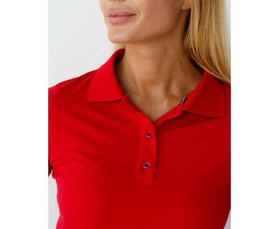 Изображение 4 Медицинское поло женское красное р. XL, "БЕЛЫЙ ХАЛАТ" 147-434-677, Размер: XL, Цвет: красный