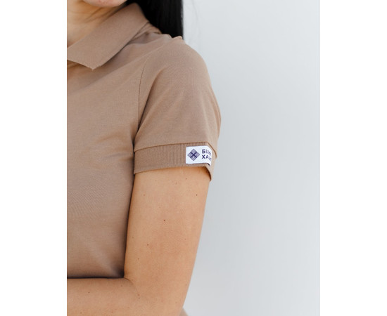 Зображення 4 Медичне поло жіноче темно-бежеве р. XL, "БІЛИЙ ХАЛАТ" 147-435-677, Розмір: XL, Цвет: темно-бежевий