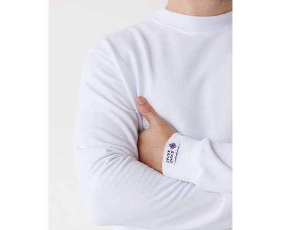 Зображення 4 Медичний світшот Монреаль чоловічий білий р. L, "БІЛИЙ ХАЛАТ" 470-324-758, Розмір: L, Цвет: білий