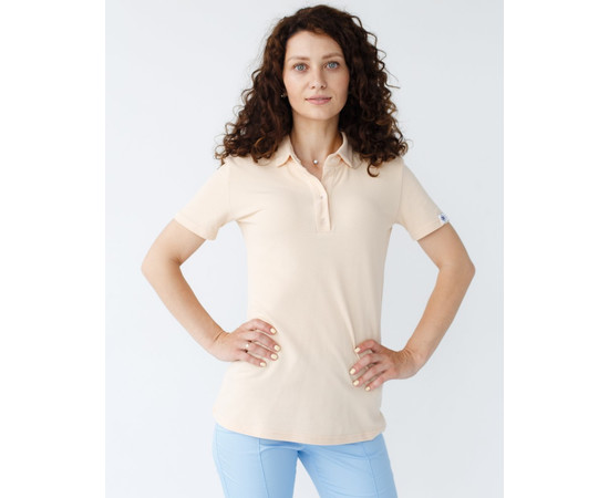 Изображение 5 Медицинское поло женское бежевое р. L, "БЕЛЫЙ ХАЛАТ" 147-367-677, Размер: L, Цвет: бежевый