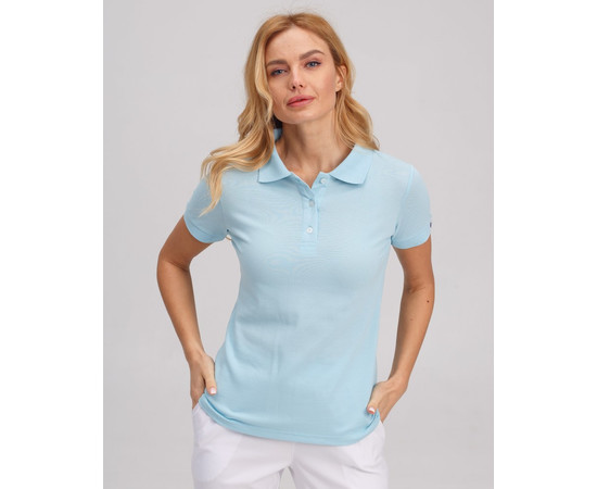 Изображение 6 Медицинское поло женское голубое р. M, "БЕЛЫЙ ХАЛАТ" 147-333-677, Размер: M, Цвет: голубой