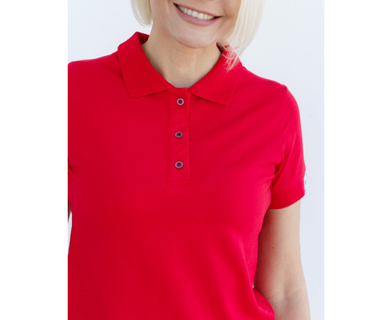 Изображение 7 Медицинское поло женское красное р. S, "БЕЛЫЙ ХАЛАТ" 147-434-677, Размер: S, Цвет: красный