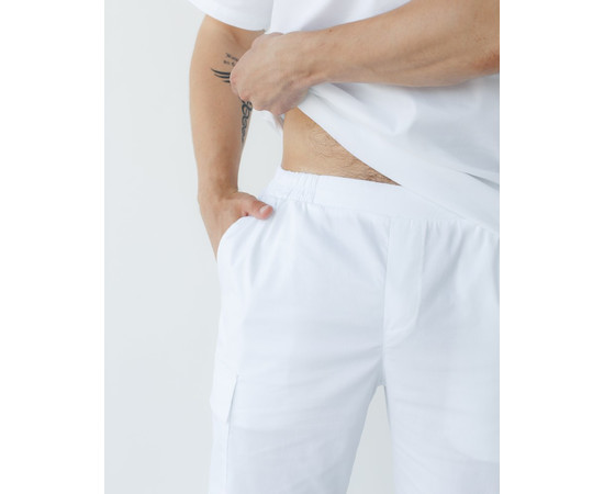 Зображення 8 Медичний костюм чоловічий Денвер білий +SIZE р. 62, "БІЛИЙ ХАЛАТ" 447-324-679, Розмір: 62, Цвет: білий