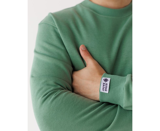 Изображение 5 Медицинский свитшот Монреаль мужской зеленый р. 2XL, "БЕЛЫЙ ХАЛАТ" 470-350-758, Размер: 2XL, Цвет: зеленый