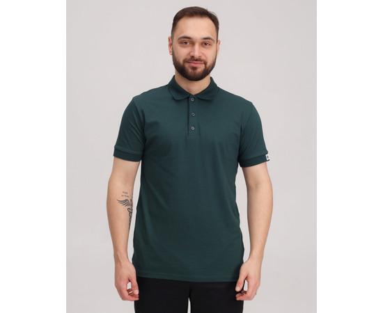 Зображення 2 Медичне поло чоловіче темно-зелене р. 2XL, "БІЛИЙ ХАЛАТ" 148-430-677, Розмір: 2XL, Цвет: темно-зелений