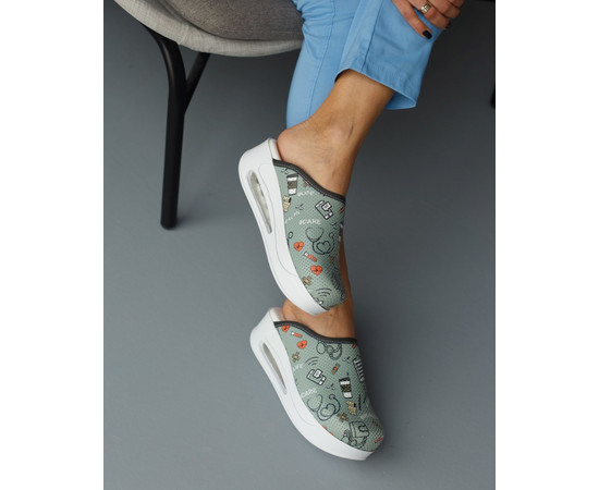 Изображение 2 Обувь медицинская сабо Health Olive c подошвой AirMax р. 37, "БЕЛЫЙ ХАЛАТ" 149-350-699, Размер: 37, Цвет: health olive