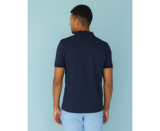 Зображення 2 Медичне поло чоловіче синє р. M, "БІЛИЙ ХАЛАТ" 148-322-677, Розмір: M, Цвет: синий