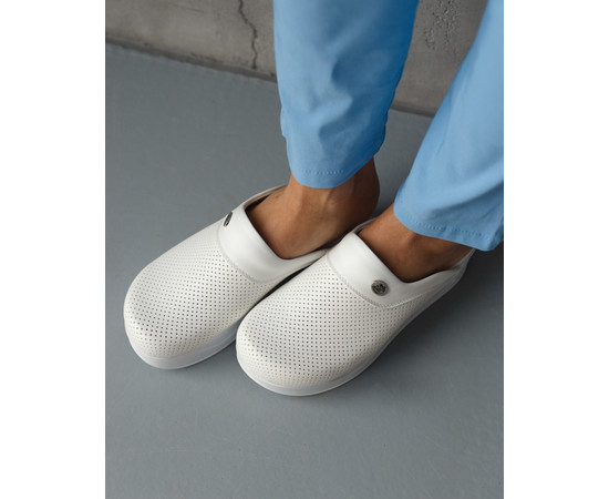 Зображення 3 Взуття медичне сабо Pearly White з підошвою AirMax р. 40, "БІЛИЙ ХАЛАТ" 149-324-791, Розмір: 40, Цвет: pearly white