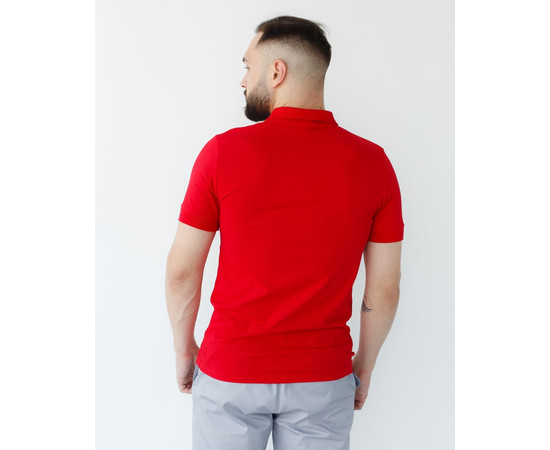 Изображение 3 Медицинское поло мужское красное р. 2XL, "БЕЛЫЙ ХАЛАТ" 148-339-677, Размер: 2XL, Цвет: красный