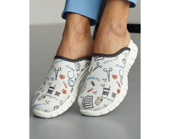 Зображення 3 Взуття медичне сабо Health white c підошвою Lite р. 38, "БІЛИЙ ХАЛАТ" 149-375-580, Розмір: 38, Цвет: health white