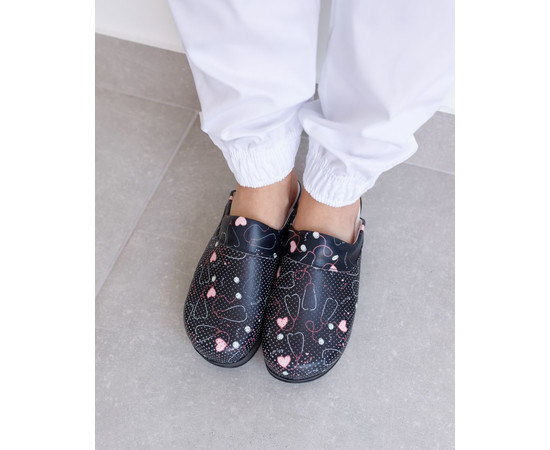 Зображення 3 Взуття медичне сабо Stethoscope Black з підошвою AirMax р. 41, "БІЛИЙ ХАЛАТ" 352-321-900, Розмір: 41, Цвет: stethoscope black