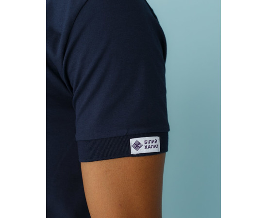 Зображення 4 Медичне поло чоловіче синє р. S, "БІЛИЙ ХАЛАТ" 148-322-677, Розмір: S, Цвет: синий