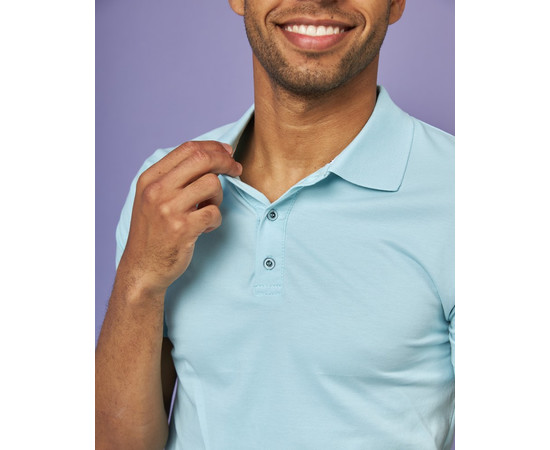 Зображення 4 Медичне поло чоловіче блакитне р. 3XL, "БІЛИЙ ХАЛАТ" 148-333-677, Розмір: 3XL, Цвет: блакитний