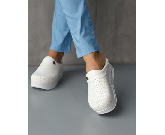 Зображення 4 Взуття медичне сабо Pearly White з підошвою AirMax р. 36, "БІЛИЙ ХАЛАТ" 149-324-791, Розмір: 36, Цвет: pearly white