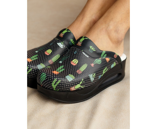 Изображение 4 Обувь медицинская сабо Cactus Black с подошвой AirMax р. 37, "БЕЛЫЙ ХАЛАТ" 352-321-825, Размер: 37, Цвет: cactus black