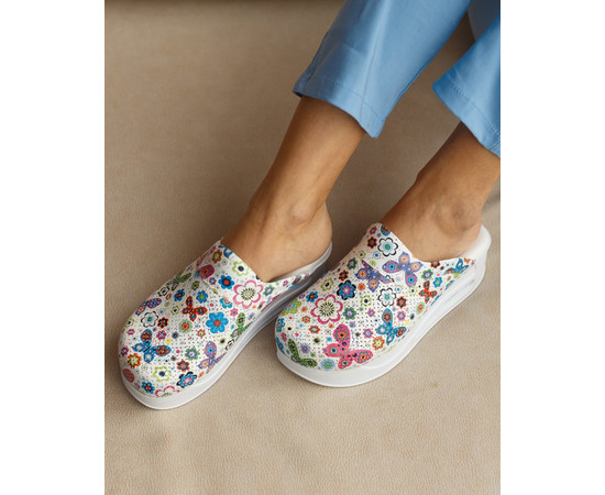 Изображение 3 Обувь медицинская сабо Бабочки с подошвой AIR MAX р. 39, "БЕЛЫЙ ХАЛАТ" 149-324-633, Размер: 39, Цвет: бабочки