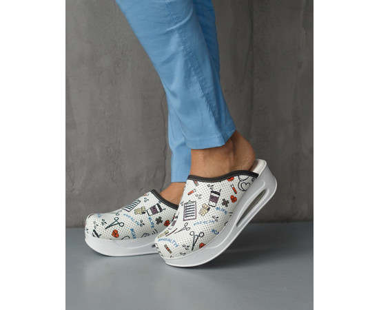 Изображение 5 Обувь медицинская сабо Health white c подошвой AirMax р. 38, "БЕЛЫЙ ХАЛАТ" 149-324-699, Размер: 38, Цвет: health white