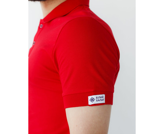 Изображение 6 Медицинское поло мужское красное р. 2XL, "БЕЛЫЙ ХАЛАТ" 148-339-677, Размер: 2XL, Цвет: красный