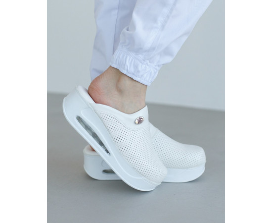 Зображення 6 Взуття медичне сабо Pearly White з підошвою AirMax р. 36, "БІЛИЙ ХАЛАТ" 149-324-791, Розмір: 36, Цвет: pearly white