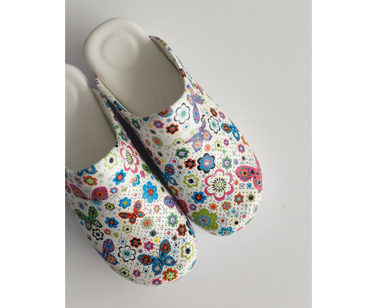 Зображення 4 Взуття медичне сабо Метелики з підошвою AIR MAX р. 38, "БІЛИЙ ХАЛАТ" 149-324-633, Розмір: 38, Цвет: метелики