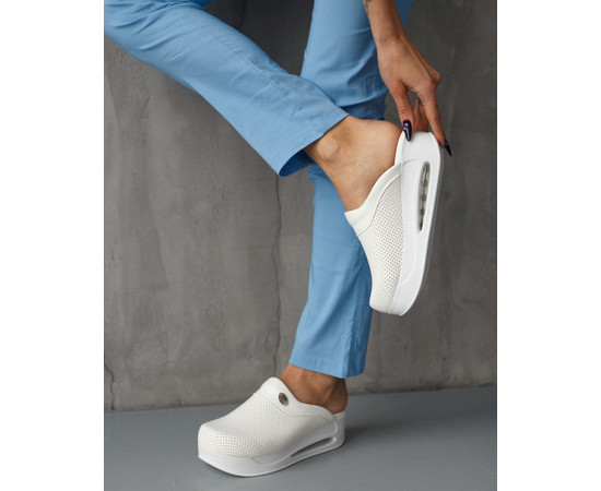 Зображення 7 Взуття медичне сабо Pearly White з підошвою AirMax р. 36, "БІЛИЙ ХАЛАТ" 149-324-791, Розмір: 36, Цвет: pearly white