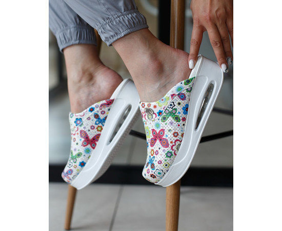 Зображення 5 Взуття медичне сабо Метелики з підошвою AIR MAX р. 36, "БІЛИЙ ХАЛАТ" 149-324-633, Розмір: 36, Цвет: метелики