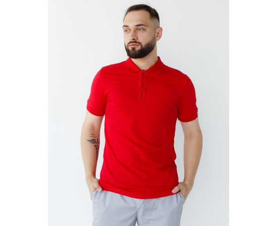 Изображение 7 Медицинское поло мужское красное р. 2XL, "БЕЛЫЙ ХАЛАТ" 148-339-677, Размер: 2XL, Цвет: красный