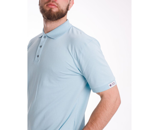 Зображення 5 Медичне поло чоловіче небесно-блакитне р. XL, "БІЛИЙ ХАЛАТ" 148-438-677, Розмір: XL, Цвет: небесно-блакитний