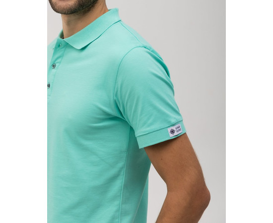 Зображення 3 Медичне поло чоловіче світло-бірюзове р. 3XL, "БІЛИЙ ХАЛАТ" 148-426-677, Розмір: 3XL, Цвет: світло-бірюзовий