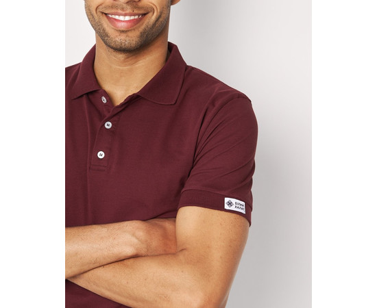 Зображення 8 Медичне поло чоловіче вишневе р. S, "БІЛИЙ ХАЛАТ" 148-416-677, Розмір: S, Цвет: вишневий