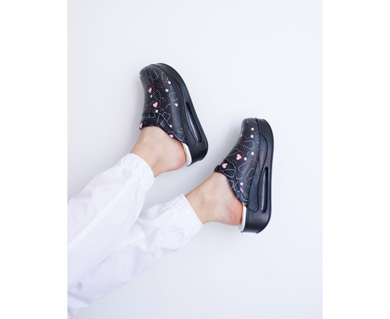 Зображення 2 Взуття медичне сабо Stethoscope Black з підошвою AirMax р. 36, "БІЛИЙ ХАЛАТ" 352-321-900, Розмір: 36, Цвет: stethoscope black