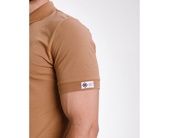 Зображення 5 Медичне поло чоловіче темно-бежеве р. XL, "БІЛИЙ ХАЛАТ" 148-435-677, Розмір: XL, Цвет: темно-бежевий