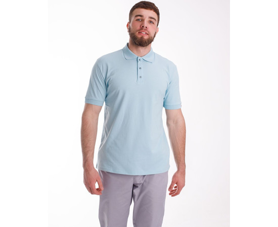 Зображення 7 Медичне поло чоловіче небесно-блакитне р. 3XL, "БІЛИЙ ХАЛАТ" 148-438-677, Розмір: 3XL, Цвет: небесно-блакитний