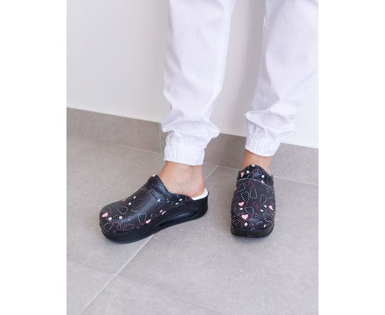 Зображення 4 Взуття медичне сабо Stethoscope Black з підошвою AirMax р. 37, "БІЛИЙ ХАЛАТ" 352-321-900, Розмір: 37, Цвет: stethoscope black