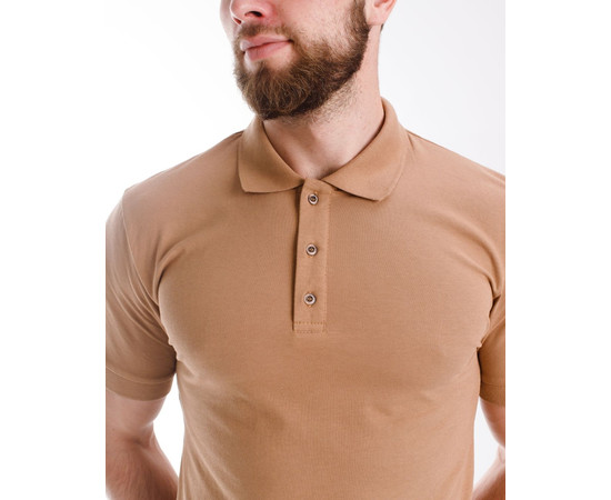 Зображення 4 Медичне поло чоловіче темно-бежеве р. 3XL, "БІЛИЙ ХАЛАТ" 148-435-677, Розмір: 3XL, Цвет: темно-бежевий