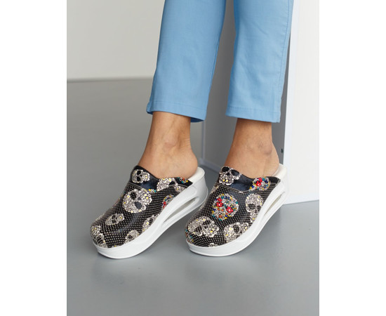 Зображення 2 Взуття медичне сабо Череп з підошвою AIR MAX р. 40, "БІЛИЙ ХАЛАТ" 149-321-664, Розмір: 40, Цвет: череп