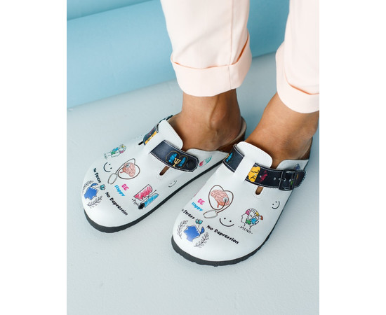 Зображення 2 Взуття медичне сабо ортопедичні BE HAPPY р. 36, "БІЛИЙ ХАЛАТ" 176-456-566, Розмір: 36, Цвет: be happy