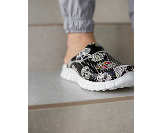 Зображення 2 Взуття медичне сабо Череп з підошвою Lite р. 39, "БІЛИЙ ХАЛАТ" 149-321-663, Розмір: 39, Цвет: череп