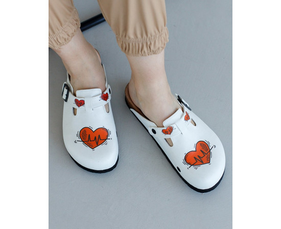 Изображение 2 Обувь медицинская сабо ортопедические HEART р. 35, "БЕЛЫЙ ХАЛАТ" 176-324-582, Размер: 35, Цвет: heart