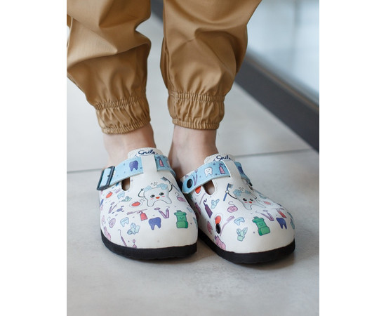 Зображення 3 Взуття медичне сабо ортопедичні SMILE р. 44, "БІЛИЙ ХАЛАТ" 176-324-607, Розмір: 44, Цвет: smile