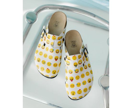 Зображення 3 Взуття медичне сабо ортопедичні EMOJI р. 43, "БІЛИЙ ХАЛАТ" 176-457-879, Розмір: 43, Цвет: emoji