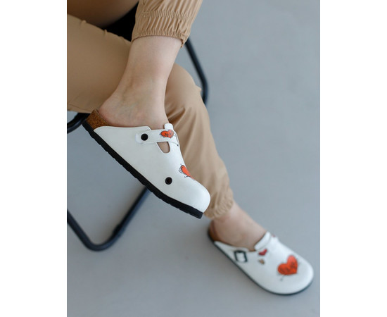 Зображення 3 Взуття медичне сабо ортопедичні HEART р. 41, "БІЛИЙ ХАЛАТ" 176-324-582, Розмір: 41, Цвет: heart