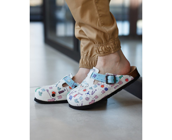 Зображення 4 Взуття медичне сабо ортопедичні SMILE р. 44, "БІЛИЙ ХАЛАТ" 176-324-607, Розмір: 44, Цвет: smile