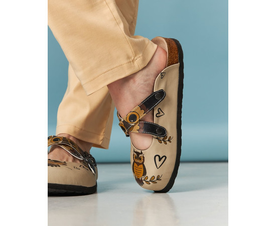 Зображення 4 Взуття медичне сабо ортопедичні OWL HEART р. 40, "БІЛИЙ ХАЛАТ" 176-370-602, Розмір: 40, Цвет: owl heart