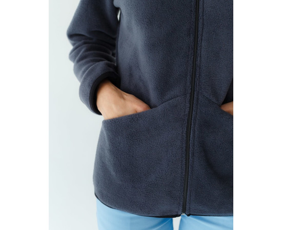 Зображення 4 Медична кофта жіноча флісова Дакота темно-сіра р. M, "БІЛИЙ ХАЛАТ" 406-408-842, Розмір: M, Цвет: темно-сірий